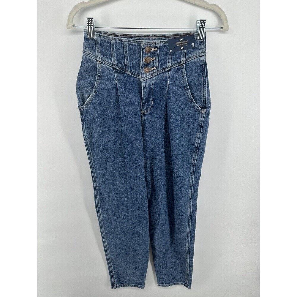 Hollister Jeans Womens Pants Ultra High Rise Mom Jeans 0R W:24 L:26
